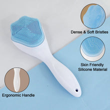Silicone Face Scrubber Exfoliating Brush, Manual Handheld Facial Cleansing Brush (1 Pc)