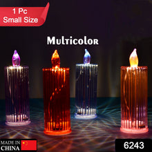 Big Simple Candles for Home Decoration, Crystal Candle Lights, Diwali (Multicolor)