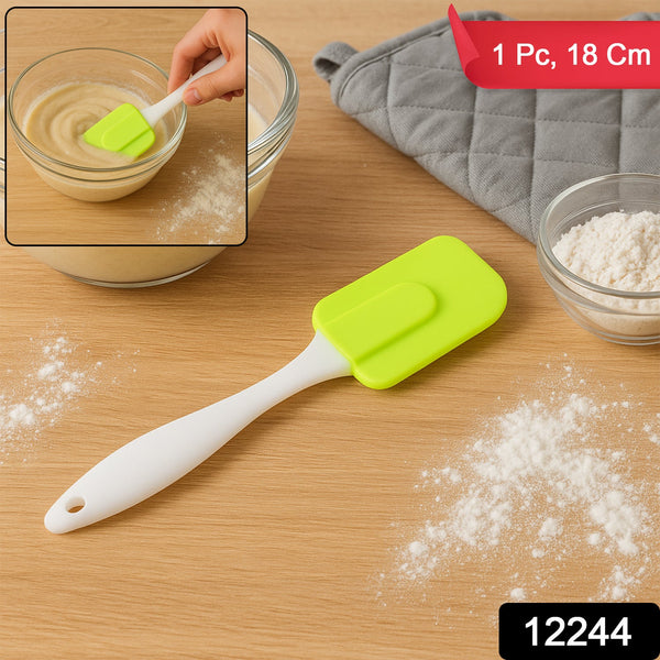 Silicone Cooking Spatula for Baking (1 Pc / 18 Cm / Mix Color)